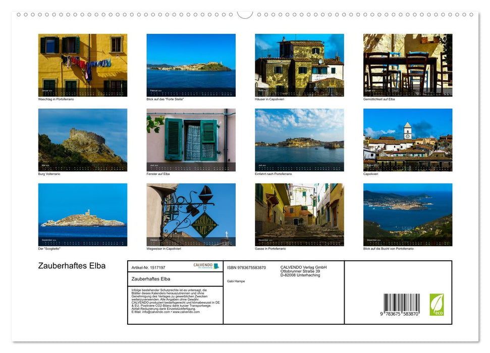 Magical Elba (CALVENDO Premium Wall Calendar 2024) 