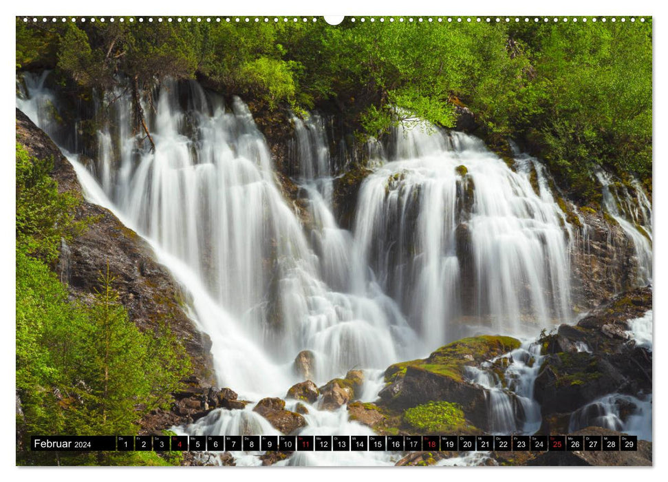 WATERFALLS - Gentle and roaring beauties (CALVENDO wall calendar 2024) 