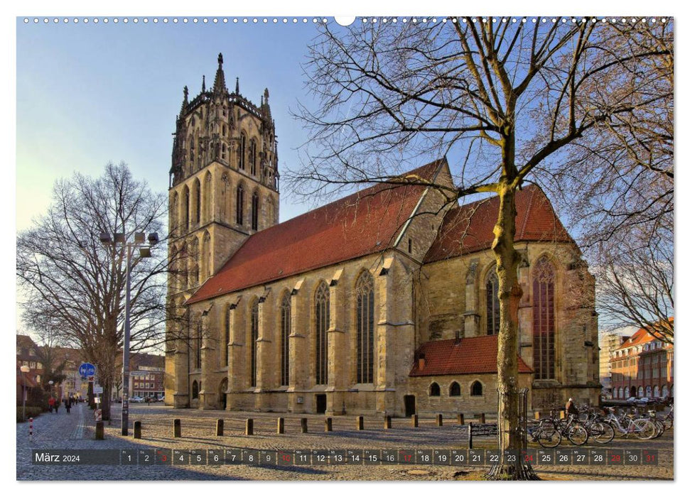 Münster - Historische Stadt mit jungem Gesicht (CALVENDO Premium Wandkalender 2024)