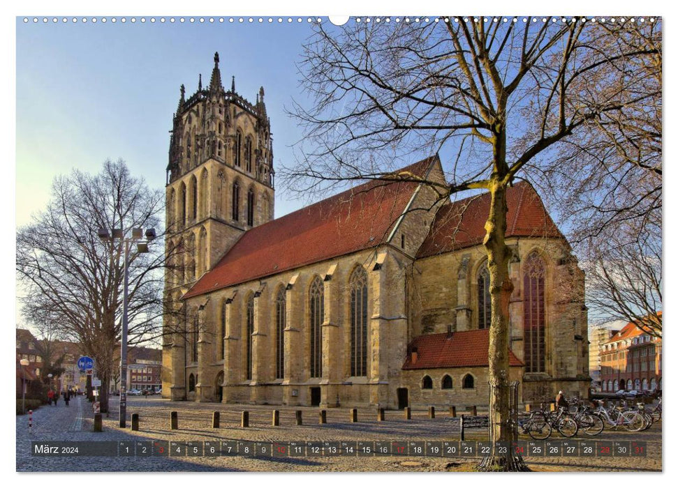 Münster - historic city with a young face (CALVENDO Premium Wall Calendar 2024) 