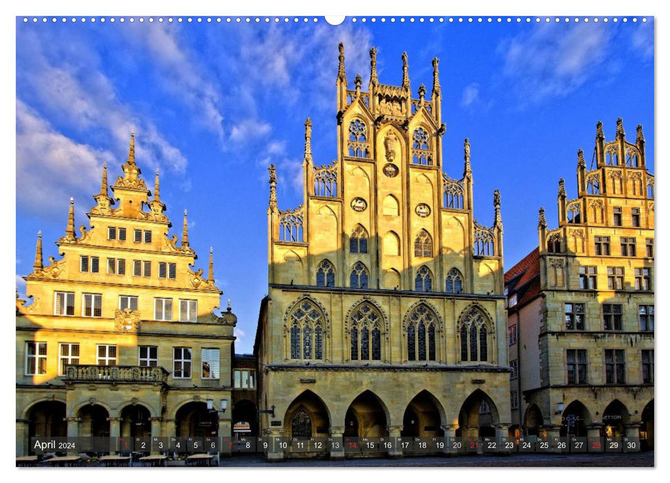 Münster - historic city with a young face (CALVENDO Premium Wall Calendar 2024) 