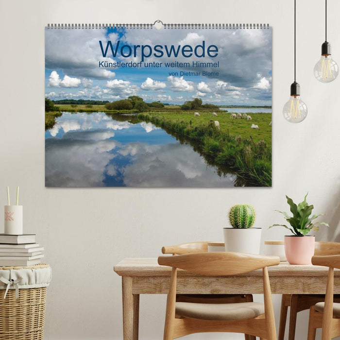 Worpswede - Künstlerdorf unter weitem Himmel (CALVENDO Wandkalender 2024)