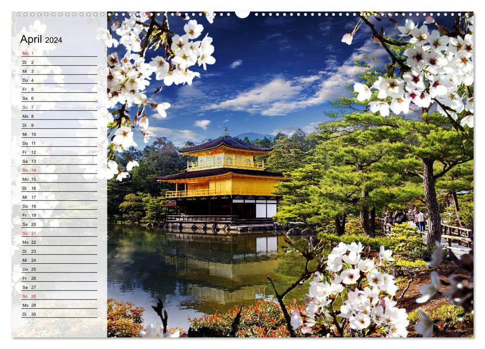 Japon. Au pays du soleil levant (Calendrier mural CALVENDO Premium 2024) 