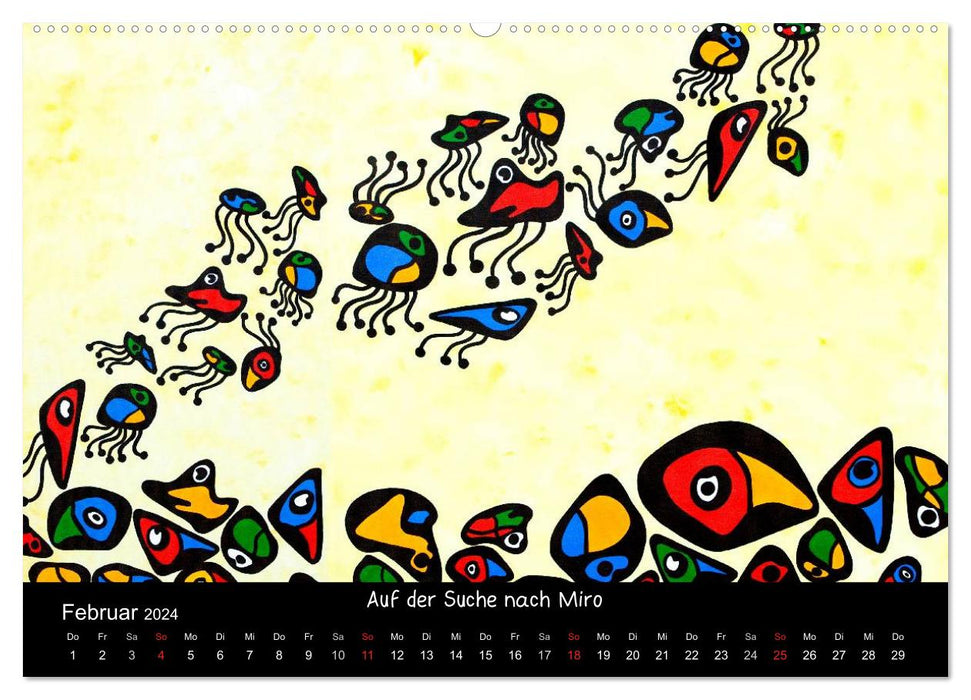 Humorvolle PopArt - Kunstkalender von Claudia Elsner (CALVENDO Wandkalender 2024)