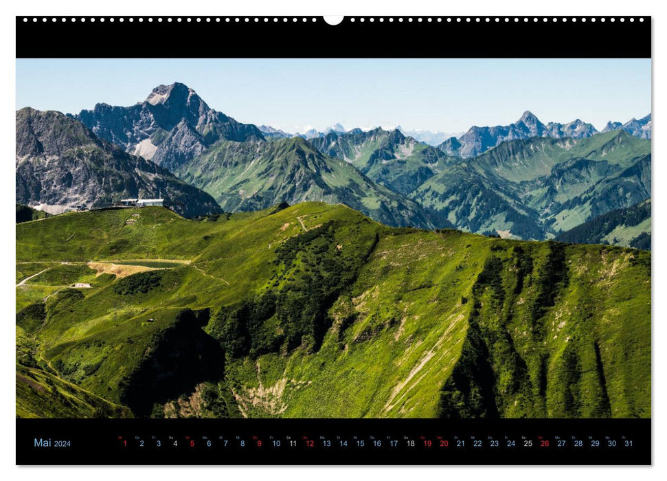 Region Oberstdorf - Kleinwalsertal und Nebelhorn (CALVENDO Wandkalender 2024)