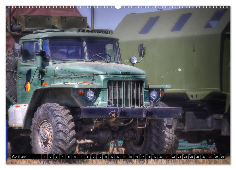 anciens véhicules militaires de chasse du bloc de l'Est (CALVENDO Premium Wall Calendar 2024) 