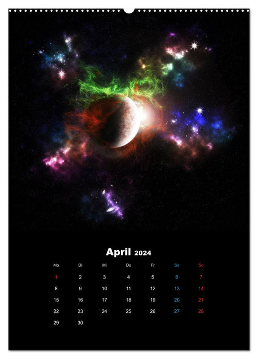 Im Weltraum (CALVENDO Premium Wandkalender 2024)