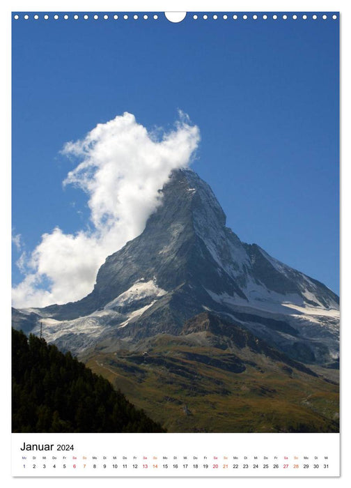 Horu Matterhorn im Hochformat (CALVENDO Wandkalender 2024)