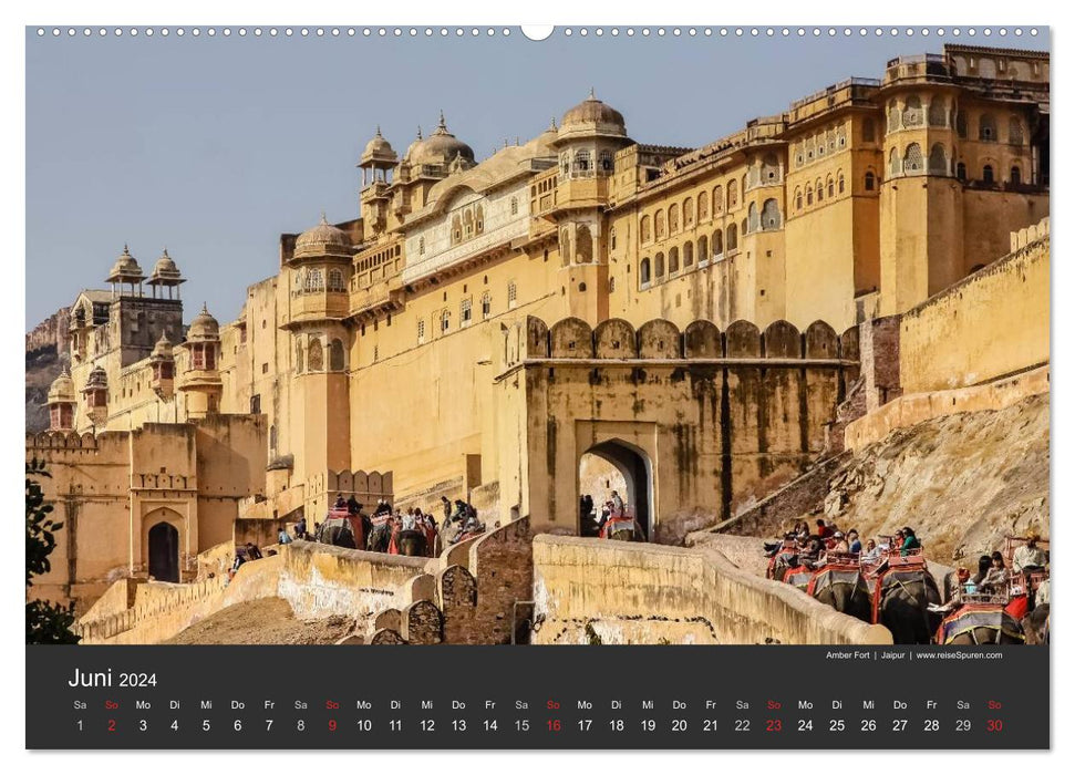 Indien 2024 Tempel, Tiger und Paläste (CALVENDO Wandkalender 2024)