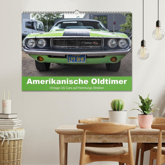 Amerikanische Oldtimer - Vintage US Cars auf Hamburgs Straßen (CALVENDO Wandkalender 2024)