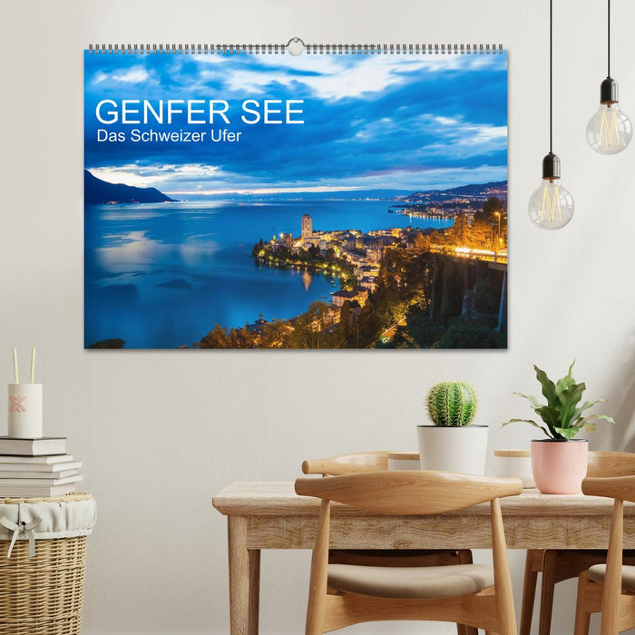 GENFER SEE Das Schweizer Ufer (CALVENDO Wandkalender 2024)