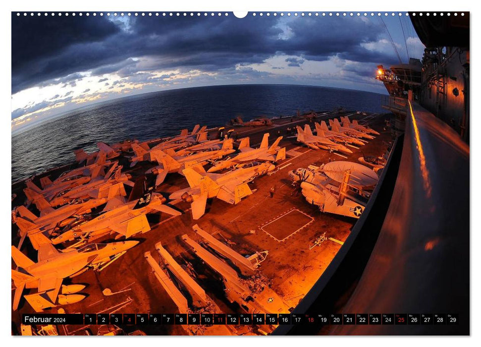 Kriegsschiffe der USA (CALVENDO Premium Wandkalender 2024)