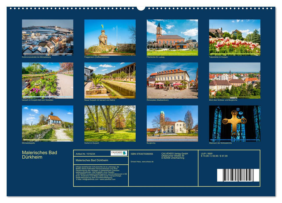 Malerisches Bad Dürkheim (CALVENDO Premium Wandkalender 2024)