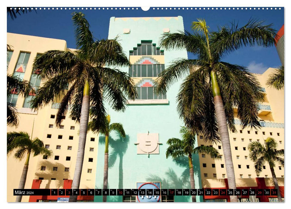 Miami und Florida (CALVENDO Premium Wandkalender 2024)