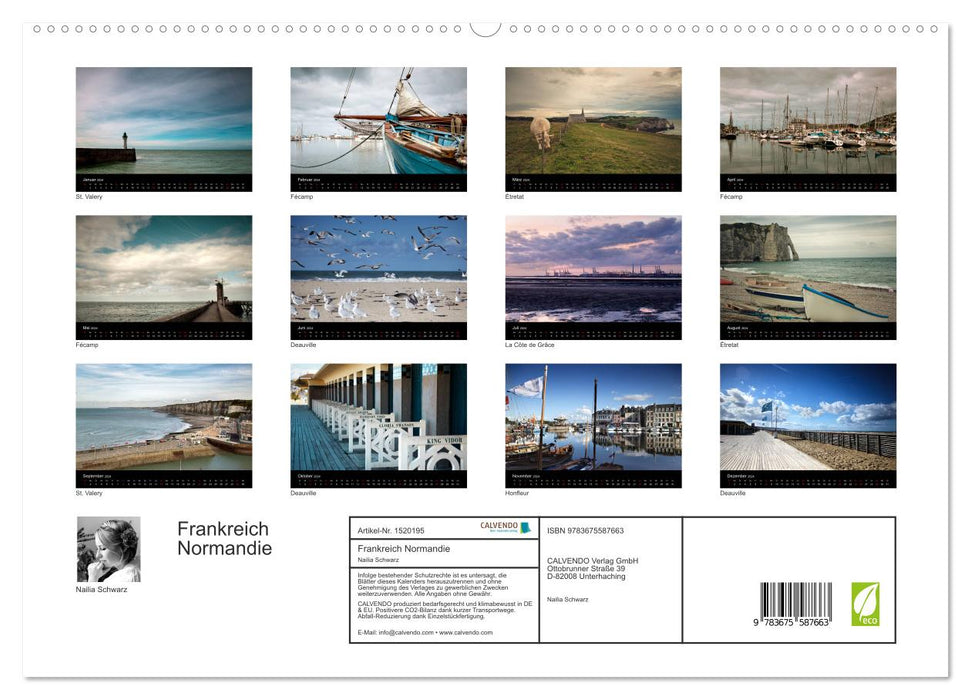 Frankreich Normandie (CALVENDO Premium Wandkalender 2024)