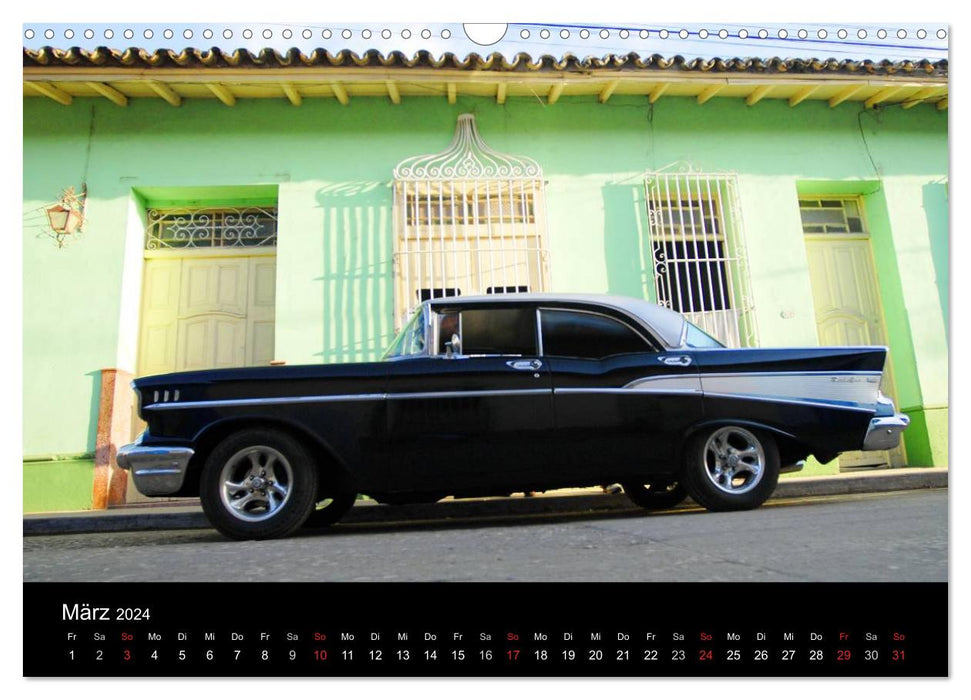 VOITURES de CUBA 2024 (calendrier mural CALVENDO 2024) 