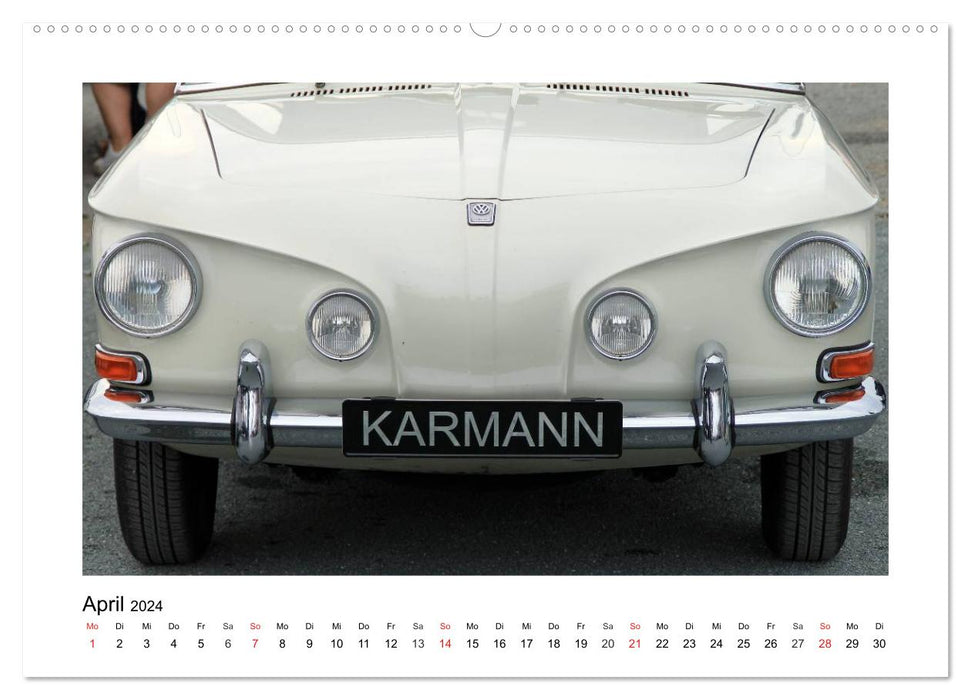 Eine Legende lebt, der Karmann-Ghia (CALVENDO Wandkalender 2024)