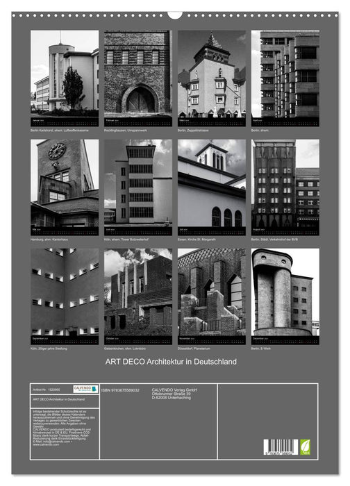 ART DECO Architektur in Deutschland (CALVENDO Wandkalender 2024)