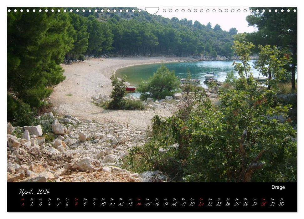 Kroatiens Küste (CALVENDO Wandkalender 2024)