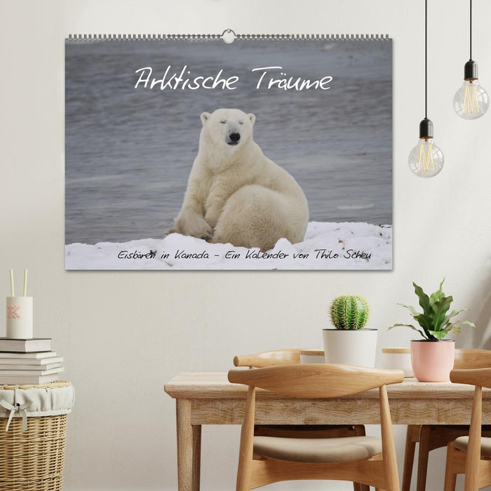 Arktische Träume - Eisbären in Kanada (CALVENDO Wandkalender 2024)