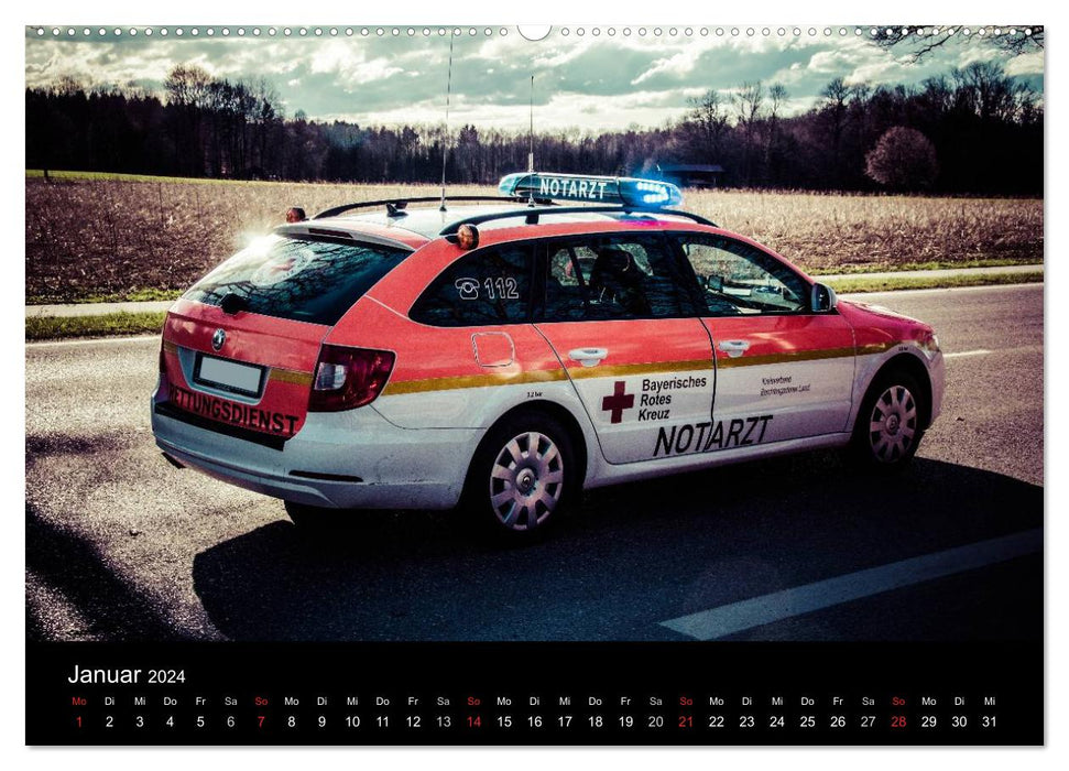 Einsatzfahrzeuge - Bayern (CALVENDO Wandkalender 2024)