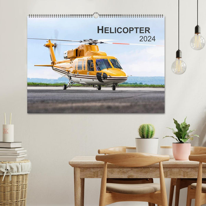 Helicopter 2024 (CALVENDO Wandkalender 2024)