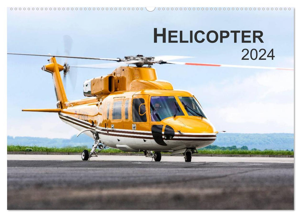 Helicopter 2024 (CALVENDO Wandkalender 2024)