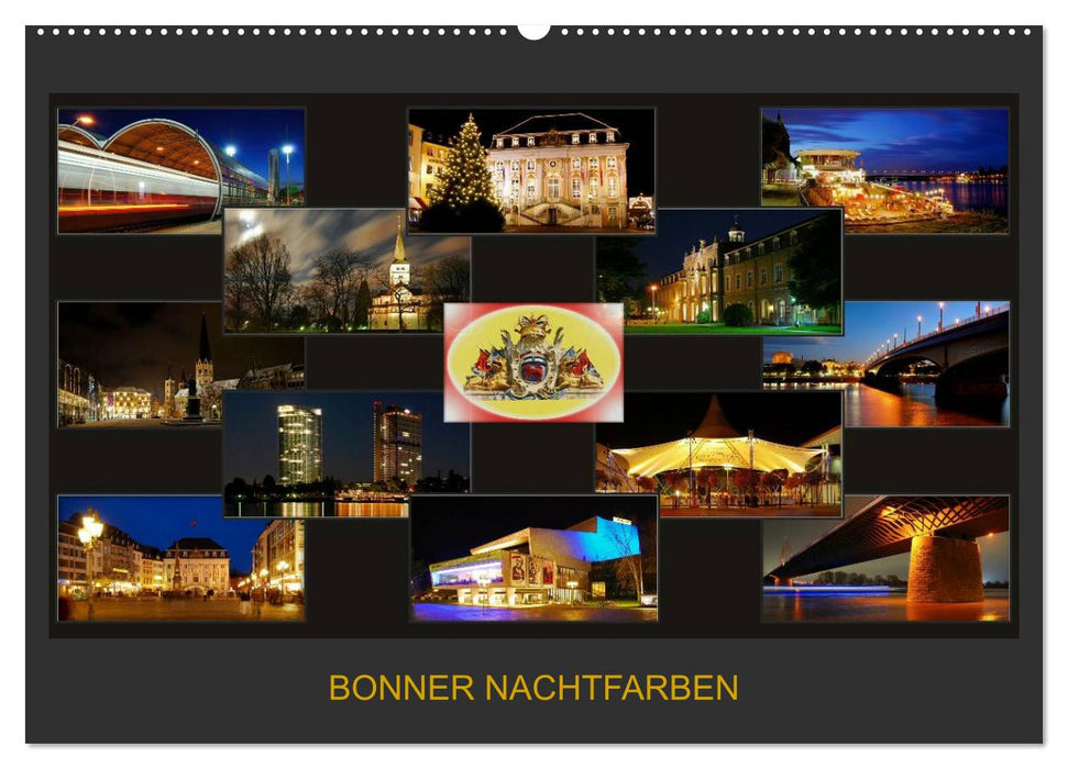 BONNER NACHTFARBEN (CALVENDO Wandkalender 2024)