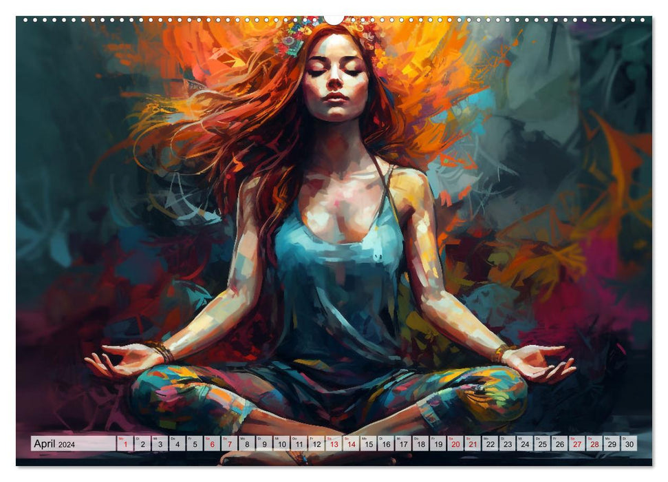 Yoga, die innere Balance (CALVENDO Wandkalender 2024)
