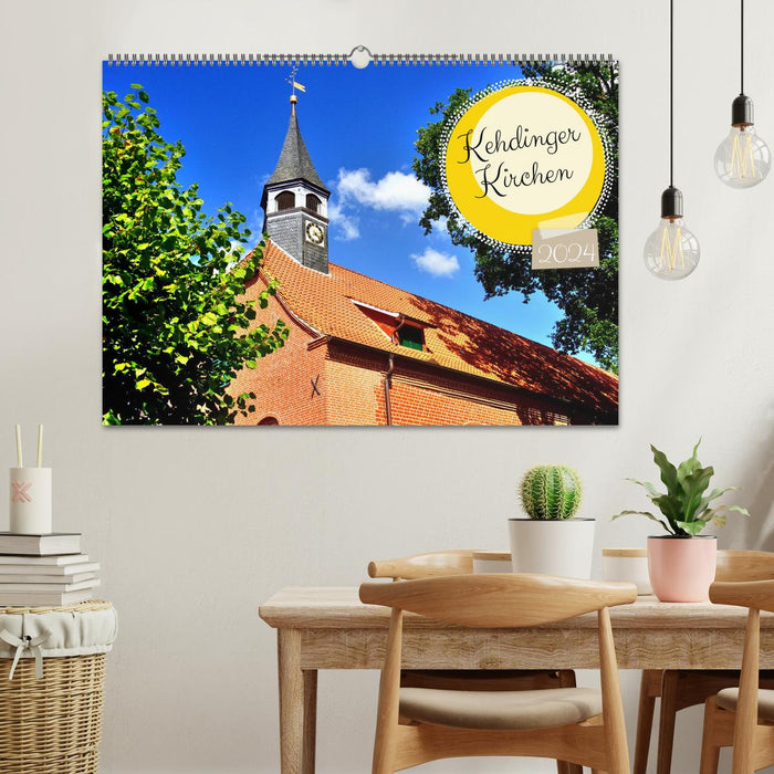 Kehdinger Kirchen (CALVENDO Wandkalender 2024)