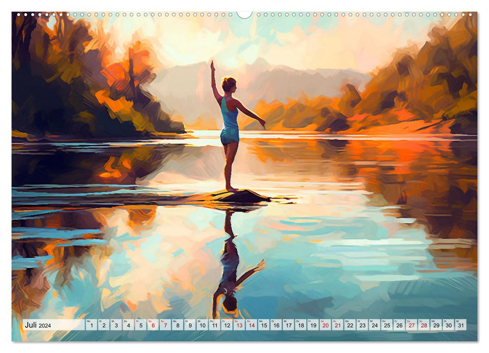 Yoga, die innere Balance (CALVENDO Premium Wandkalender 2024)