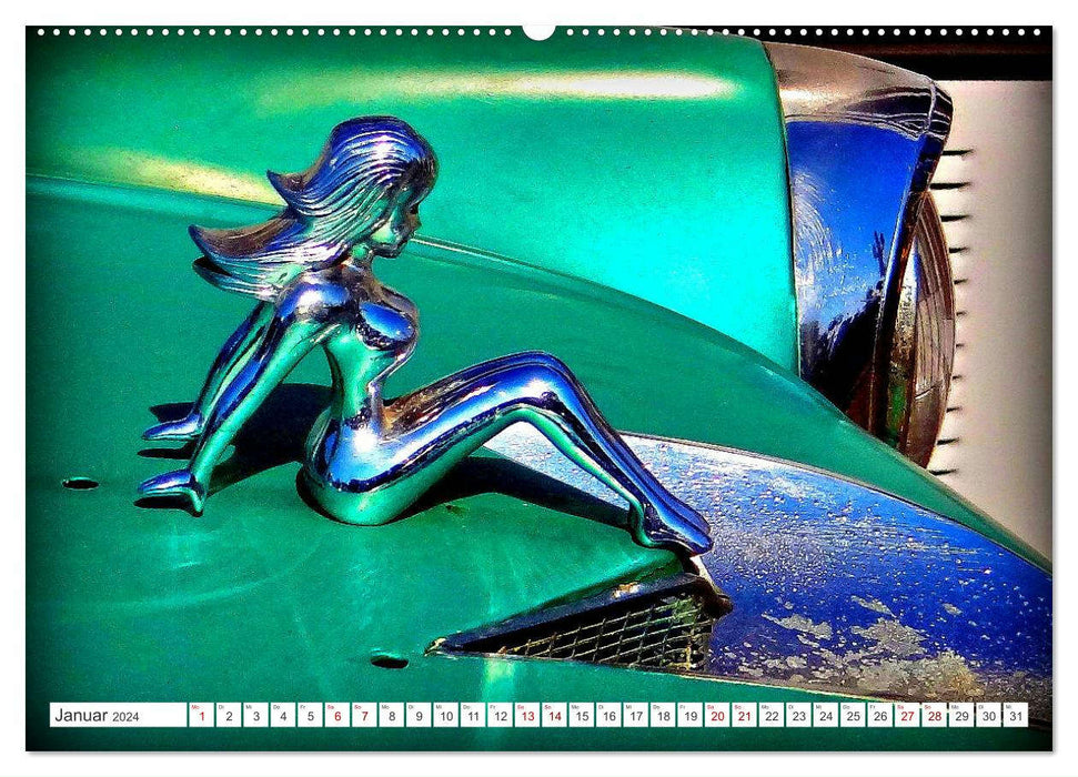 auto erotica - art sur le capot (Calvendo Premium Wall Calendar 2024) 