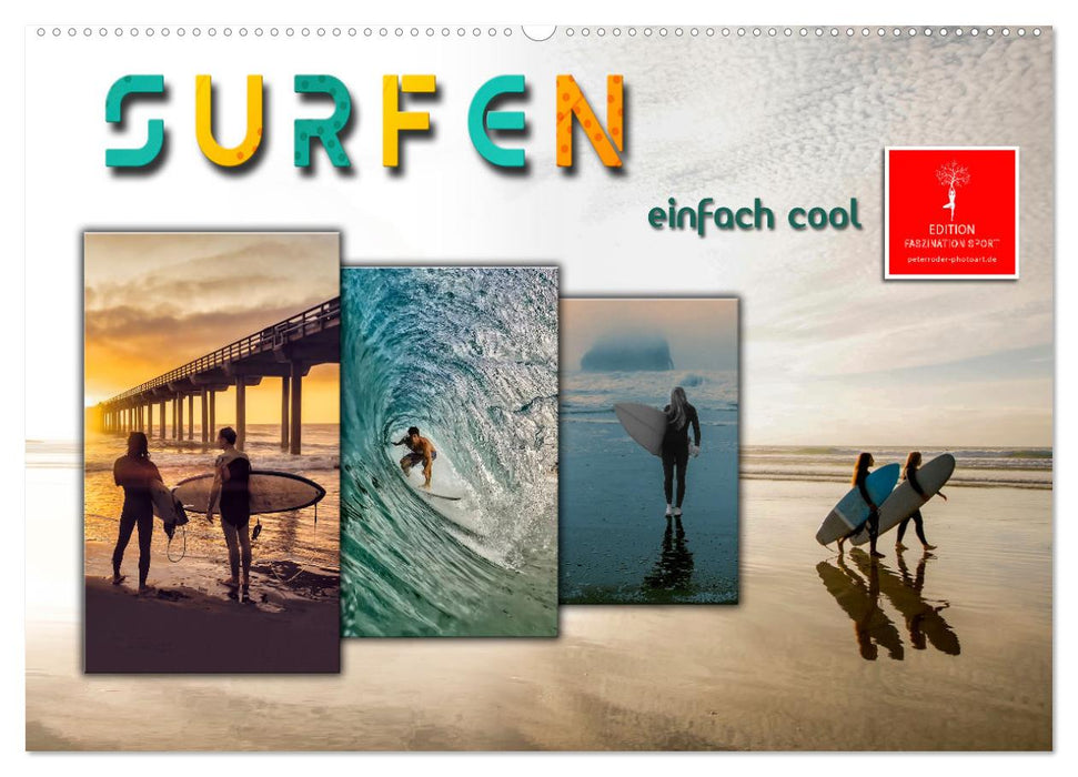 Surfing - simply cool (CALVENDO wall calendar 2024) 