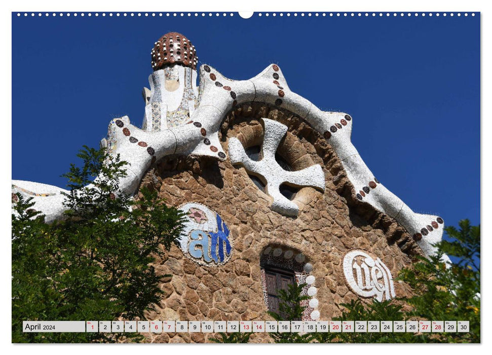 Un peu de GAUDI à Barcelone (calendrier mural CALVENDO 2024) 