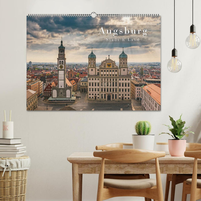 Augsburg - city and country (CALVENDO wall calendar 2024) 