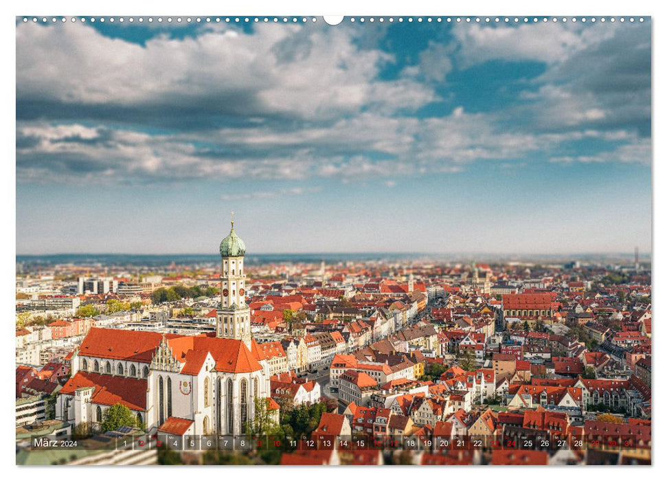 Augsburg - city and country (CALVENDO wall calendar 2024) 