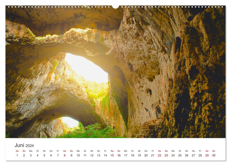 Höhlen - Eine Abenteuerreise ins Unbekannte. (CALVENDO Premium Wandkalender 2024)