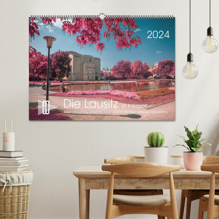 Lausitz à travers le filtre infrarouge (calendrier mural CALVENDO 2024) 