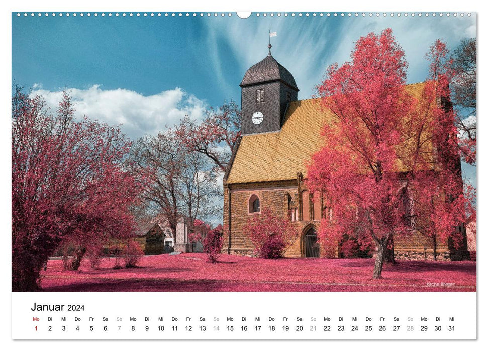 Lausitz through the infrared filter (CALVENDO wall calendar 2024) 