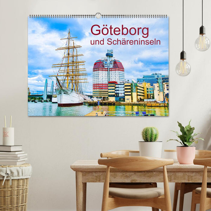 Göteborg et îles de l'archipel (calendrier mural CALVENDO 2024) 