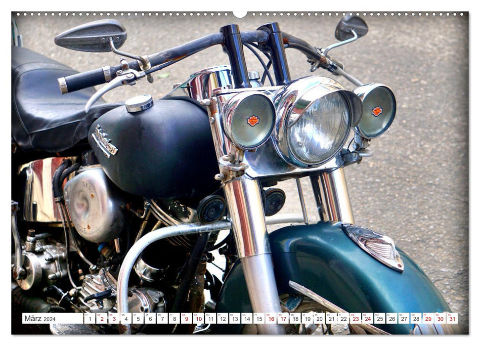 Harley-Davidson - Eine Kultmarke in Kuba (CALVENDO Wandkalender 2024)
