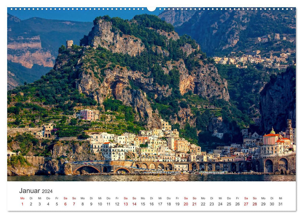 Amalfi Küste - Italiens wunderschöner Küstenabschnitt. (CALVENDO Premium Wandkalender 2024)
