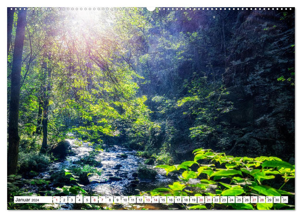 Chemin mystique du peintre (Calendrier mural CALVENDO 2024) 