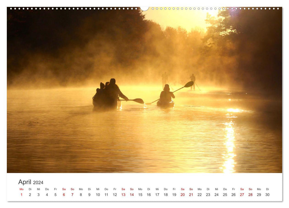 Kajak - Ruhige Gewässer (CALVENDO Premium Wandkalender 2024)