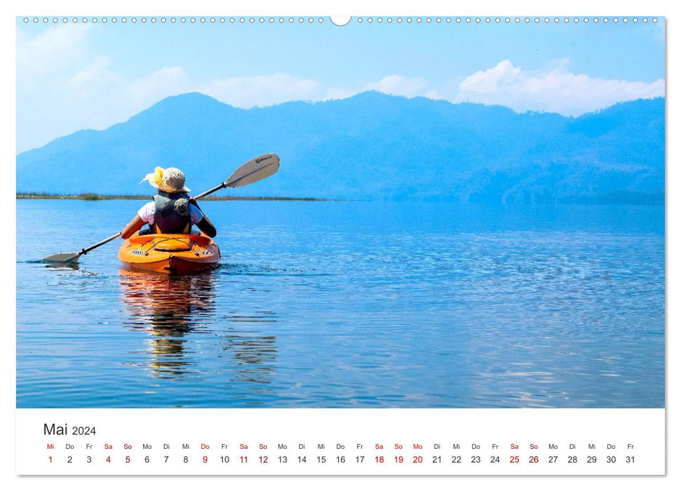 Kajak - Ruhige Gewässer (CALVENDO Premium Wandkalender 2024)