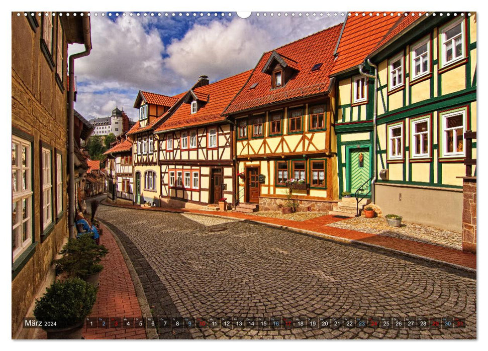 Stolberg dans le sud du Harz (Calvendo Premium Wall Calendar 2024) 