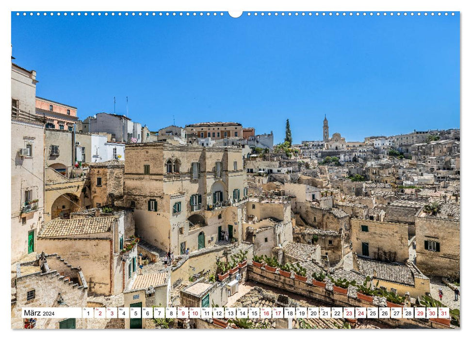 Matera - La ville des Sassi (Calendrier mural CALVENDO Premium 2024) 