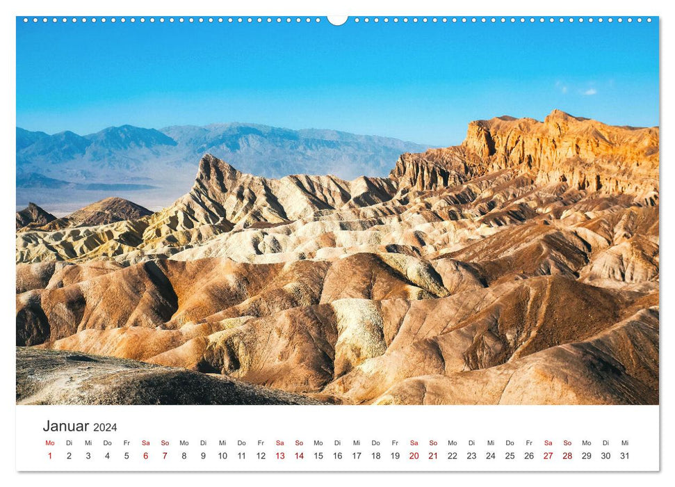 Death Valley - Der trockenste Nationalpark den USA. (CALVENDO Wandkalender 2024)