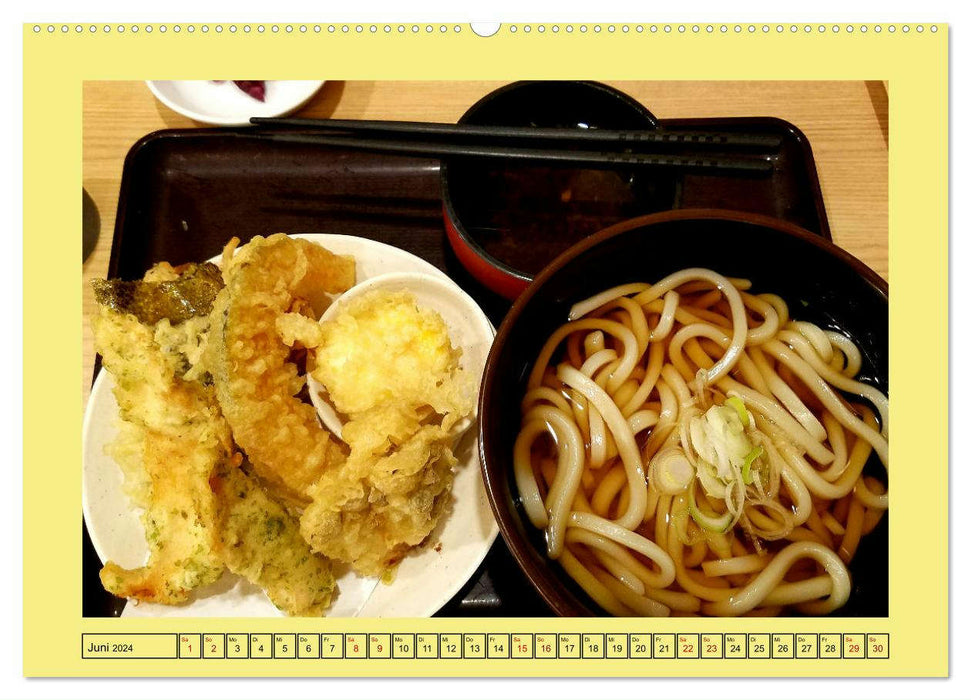Cuisine japonaise – Un voyage culinaire à travers le Japon (Calvendo Premium Wall Calendar 2024) 