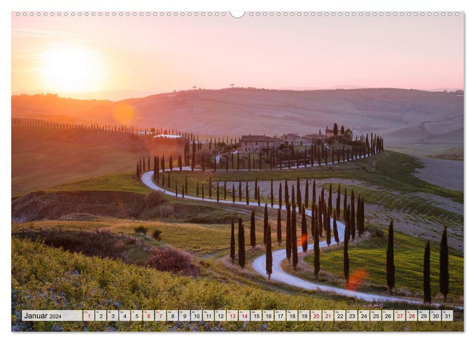 Toscane - Émotions du Bel Paese (Calendrier mural CALVENDO 2024) 